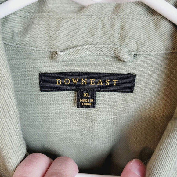 DOWNEAST RAGLAN UTILITY JACKET IN OLIVE KHAKI, SZ XL - Picture 2 of 10